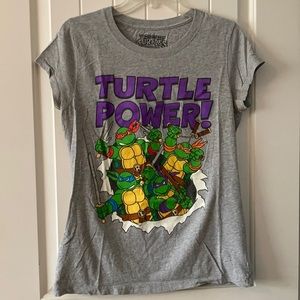 Teenage Mutant Ninja Turtles T-Shirt - Juniors XL - Turtle Power!